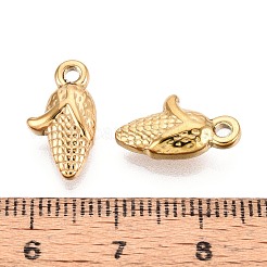 304 304 Stainless Steel Corn Charms&nbsp;STAS-T067-46G