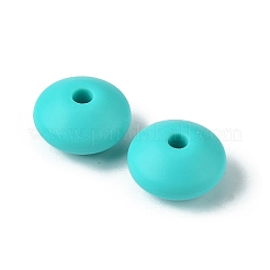 Rondelle Food Grade Eco-Friendly Silicone Focal Beads&nbsp;SIL-F003-07E