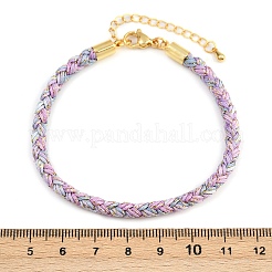4MM Braided Nylon Cord Bracelets&nbsp;FIND-A057-01G-18