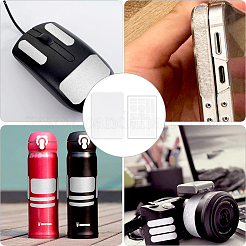 8Pcs 2 Styles PEVA Rubber Anti-Slip Hexagonal Phone Grip Tape Stickers for Phones&nbsp;AJEW-SP0002-64A-01