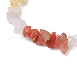 9Pcs 9 Styles Natural Mixed Gemstone Chips Stretch Bracelets Set&nbsp;BJEW-JB11061