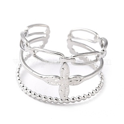 Non-Tarnish 304 Stainless Steel Finger Rings&nbsp;X-RJEW-L102-22P