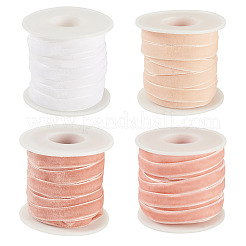 40 Yards 4 Colors Single Face Velvet Ribbon&nbsp;SRIB-TA0001-34B