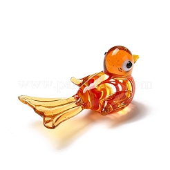 3D Bird Handmade Lampwork Ornaments Figurine&nbsp;DJEW-C013-03