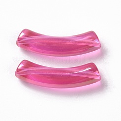 UV Plating Transparent Rainbow Iridescent Acrylic Beads&nbsp;X-OACR-A016-01H