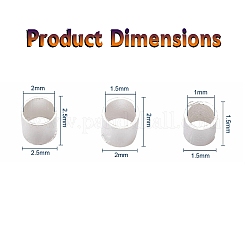 Brass Crimp Beads&nbsp;KK-YW0001-24A-S