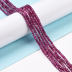 Lab Grown Red Corundum Beads Strands&nbsp;G-C009-B13-1