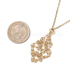 304 Stainless Steel Macrame Pouch Necklace Making for Gemstone Nuggets&nbsp;NJEW-JN05525-01