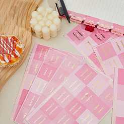 6 Sheets PP Paper Index Tabs&nbsp;DIY-WH0899-116