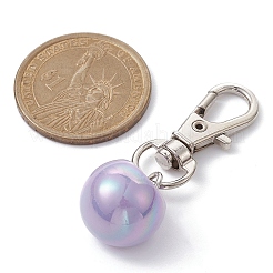 Plating Iridescent Acrylic Beads Pendant Decoration&nbsp;HJEW-JM01227