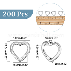 Tibetan Style Alloy Heart Bead Frames&nbsp;TIBE-NB0001-27