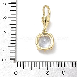 Brass Pave Cubic Zirconia Pendants&nbsp;CU-CBA6980-06G-B