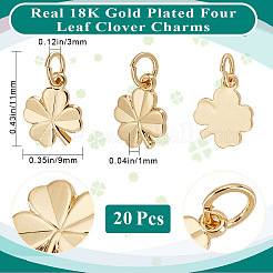 20Pcs Brass Charms&nbsp;KK-BBC0025-08