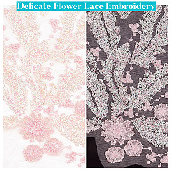 1Pc Polyester with Glass Embroidery Ornament Accessories&nbsp;DIY-PH0031-82B