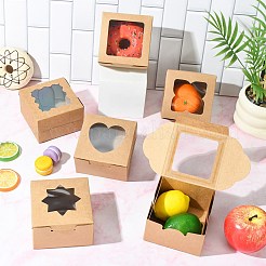30Pcs 5 Styles Paper Bakery Boxes&nbsp;CON-CJ0001-30