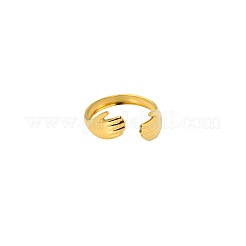 European American Prince Fashion 304 Stainless Steel Hug Couple Rings Unique Design High-end&nbsp;FU1402-1