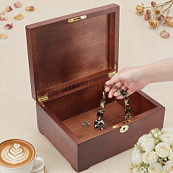 Wood Trinket Storage Boxes&nbsp;CON-WH0107-128