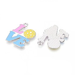 Alloy Enamel Sports Pendants&nbsp;ENAM-T022-76P