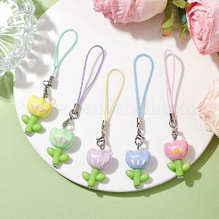 Flower Acrylic Mobile Straps&nbsp;HJEW-JM01883