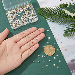 320Pcs 4 Style Brass Beads&nbsp;KK-FH0006-89