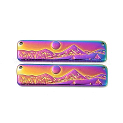 Ion Plating(IP) 304 Stainless Steel Pendants&nbsp;LS-STAS-B032-25MC