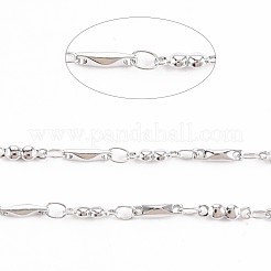 Non-Tarnish 201 Stainless Steel Rectangle & Oval Link Chains&nbsp;STAS-N092-115