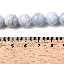 Natural Blue Lace Agate Beads Strands&nbsp;G-G344-A06-10mm