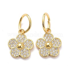 Brass Micro Pave Clear Cubic Zirconia Charms&nbsp;X-ZIRC-L091-075G