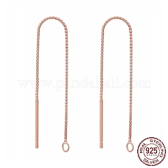 925 Sterling Silver Stud Earring Findings&nbsp;STER-E051-B-01RG