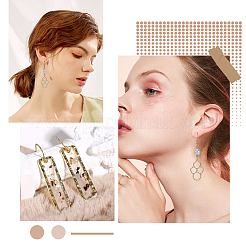 32Pcs 8 Styles Alloy Open Back Bezel Big Pendants&nbsp;PALLOY-SC0004-19