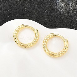 Brass Huggie Hoop Earrings&nbsp;KK-CBA8324-18D-G