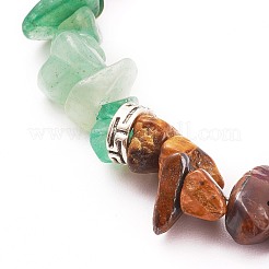 Chakra Chips Natural Gemstone Beaded Anklets&nbsp;AJEW-AN00390