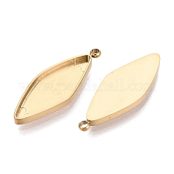 304 Stainless Steel Pendant Cabochon Component&nbsp;STAS-Q113-22A-G