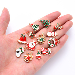 Alloy Enamel Pendants&nbsp;ENAM-YW0001-16