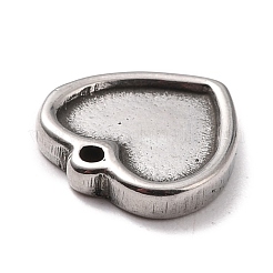 Non-Tarnish 304 Stainless Steel Charms Cabochons Settings&nbsp;STAS-B024-67P