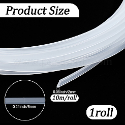 10M Translucent PVC Wedding Dress Shaping Fishbone&nbsp;DIY-GF0014-12A