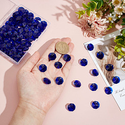 80Pcs Glass Sew on Rhinestones&nbsp;GLAA-ME0001-15B