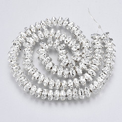 Electroplated Natural Lava Rock Beads Strands&nbsp;G-T114-66S