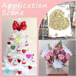 4 Sets Unfinished Wood Cutouts Ornaments&nbsp;WOOD-SC0001-91A