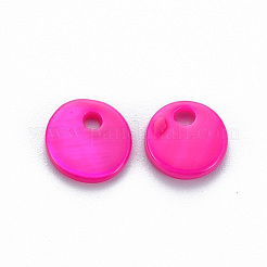 Spray Painted Freshwater Shell Charms&nbsp;SHEL-S276-151C