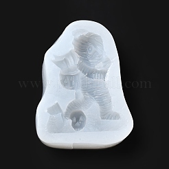 DIY Mini Halloween Mummy Food Grade Silicone Statue Molds&nbsp;DIY-G054-C01
