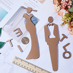 Acrylic Bathroom Door Public Signs Set&nbsp;DIY-WH0430-113B