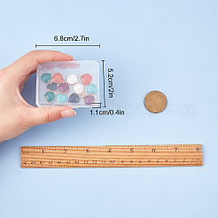 12Pcs 6 Colors Natural White Jade Gemstone Pendants&nbsp;G-SC0002-08A