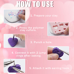 3Pcs 3 Style Triangle/Hexagon/Heart ABS Plastic Plasticine Tools&nbsp;FIND-GF0005-73