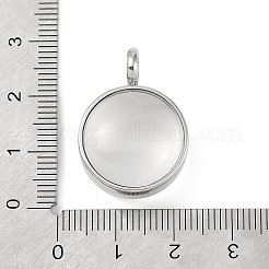 304 Stainless Stee Locket Pendants&nbsp;STAS-S132-15P-04