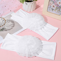 Flower Polyester Stretch Chair Sashes Bows&nbsp;FIND-WH20030-05B