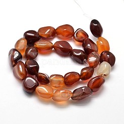 Natural Carnelian Nuggets Bead Strands&nbsp;G-L288-18
