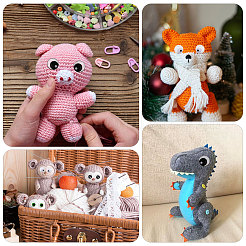 24Pcs 4 Colors Plastic Craft Eyes&nbsp;DIY-CA0007-85
