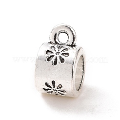 Tibetan Style Alloy Tube Bails&nbsp;PALLOY-P293-210