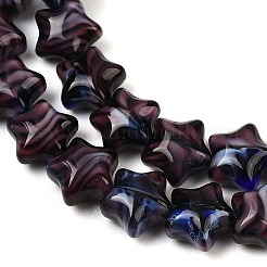 Handmade Millefiori Glass Beads Strands&nbsp;LAMP-H067-01K